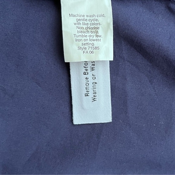 J.Crew Navy Blue Cotton Button Down Shirt Size M - Picture 6 of 6